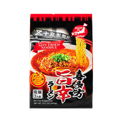 MHD: 21.09.2023 - IGARASHI Kitakata Ramen - Scharf Instant-Nudeln mit Suppenpulver scharf 3 x 101 g