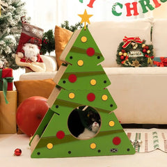 Coneko Weihnachtsbaum-Katzenklettergerüst - Groß