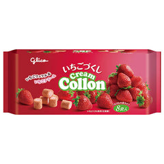 MHD: 09.2023 - GLICO Cream Collon Strawberry 8 Bags 108 g
