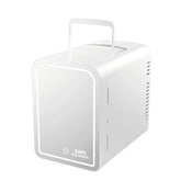 AFC Tragbarer Autokühlschrank 6 l Spiegel Kosmetik-Kühlbox Wärmeisolierung Kühlung Zwei-in-Eins-Gerät Kleine Größe Energiesparendes Gerät für die Körperpflege