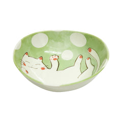 KANESADA Katze Ovale Keramikschale