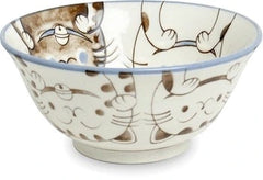 Edo Japanese Three Cats Bowl 15cm