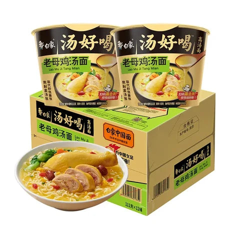 BAIXIANG Hühner-Nudelsuppe 12 × 102 g (ganzer Karton)