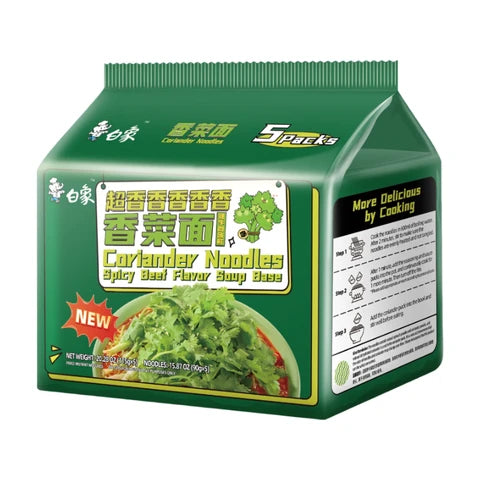 BAIXIANG Koriander - scharfe Rindfleischnudeln 115 g * 5