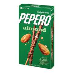 MHD:27.02.2023 Lotte Pepero Chocolate & Biscuit Stick - Almond Flavour 32g
