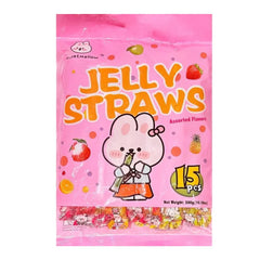 MHD:25.06.2025 Jelly Straws Assorted Flavors, Fruchtgelatine 300g