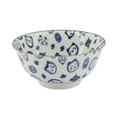 Kawaii Lucky Cat Neko Bowl 14,8x7cm 500ml - Blue