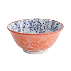 Mixed Bowls Dot Sakura 14.8x6.8cm 500ml Blue/Red