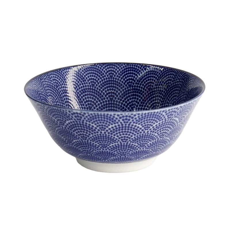 Nippon Blue Tayo Bowl 15.2x6.7cm 500ml Dots