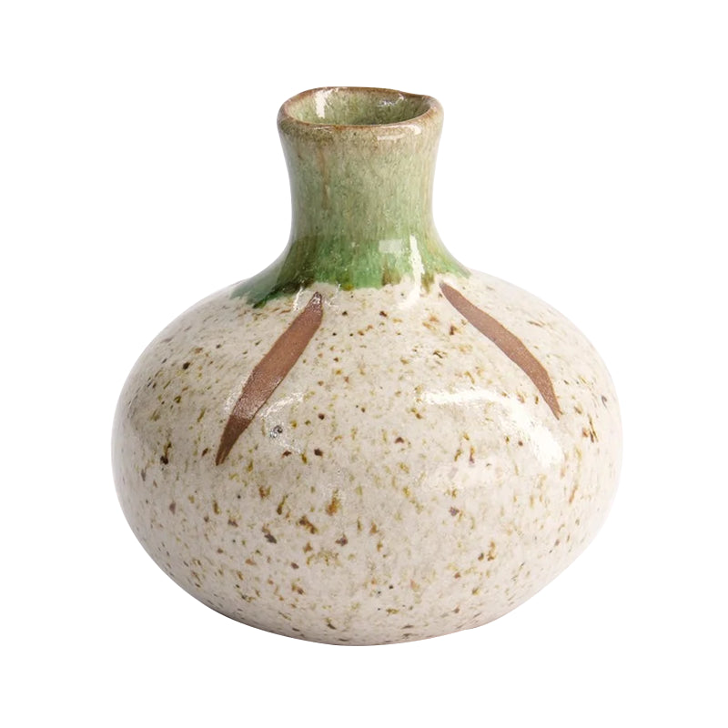 Handmade Vaze 8.5x9cm Brown/Green