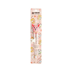 TOKYO DESIGN STUDIO Children Chopsticks - Pink Rabbit 18cm