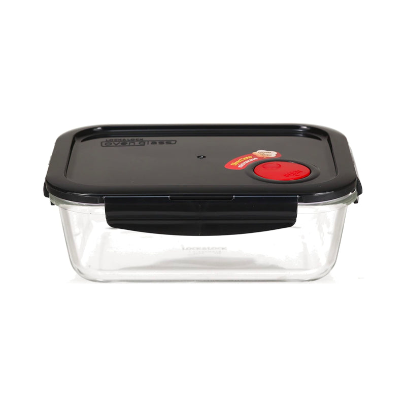 LOCKNLOCK Frischhaltedose aus Glas Quadrat 2L
