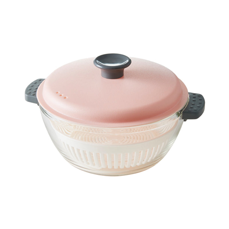 LOCKNLOCK Simple Cook Glaskasserolle 1,5 L - Pink