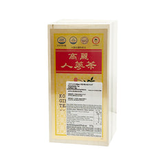 Koreanischer Ginseng-Tee in einer Holzkiste