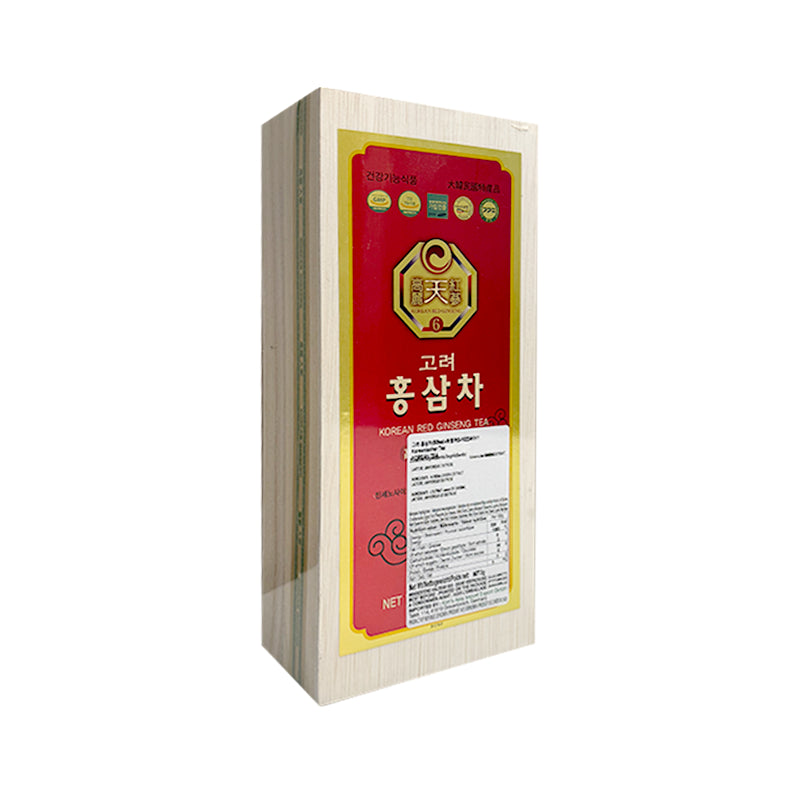 Koreanischer roter Ginseng-Tee 50 Beutel in Holzkiste
