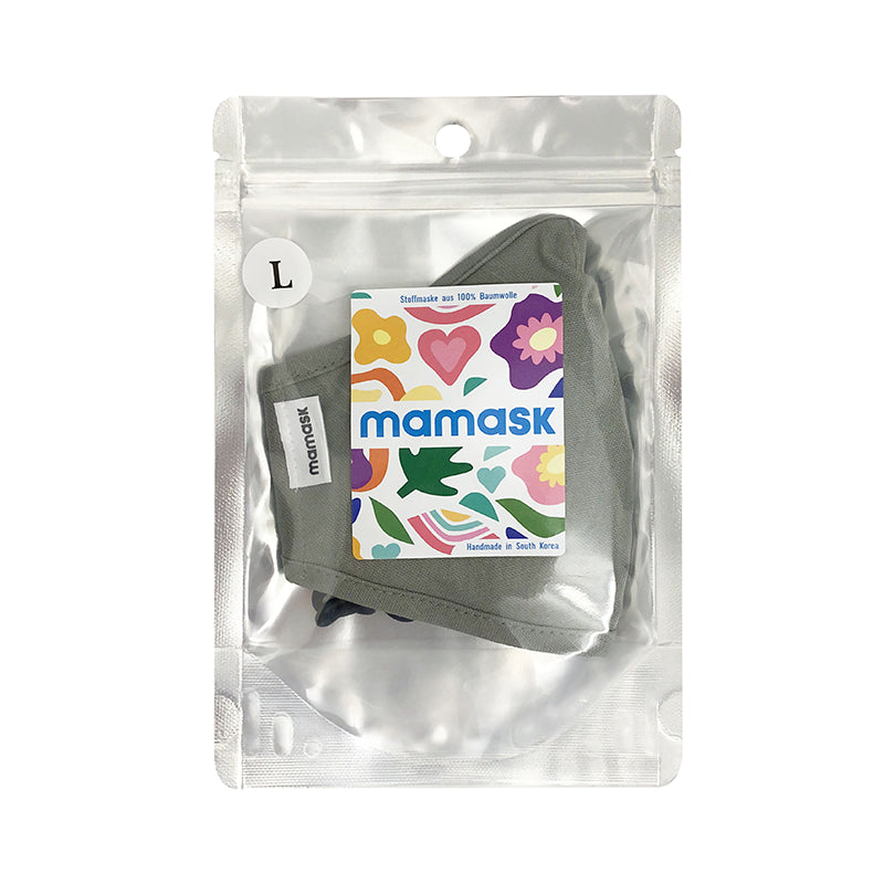 MAMASK Wiederverwendbare Modemaske - Oxford Grey L