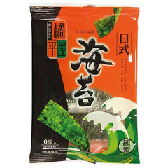 MHD:30.11.2023 Tachibana-Heiya Japanischer Nori-Seetang Snack, 6 Bündel, 28.8g
