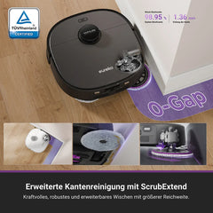 EUREKA J15 Pro Ultra Saugroboter, Saugroboter mit Wischfunktion, 16200 Pa Saugkraft, 75 °C Heißwasserreinigung, Selbstreinigung, Anti-Verhedderungs-Technologie, LDS-Navigation - 3