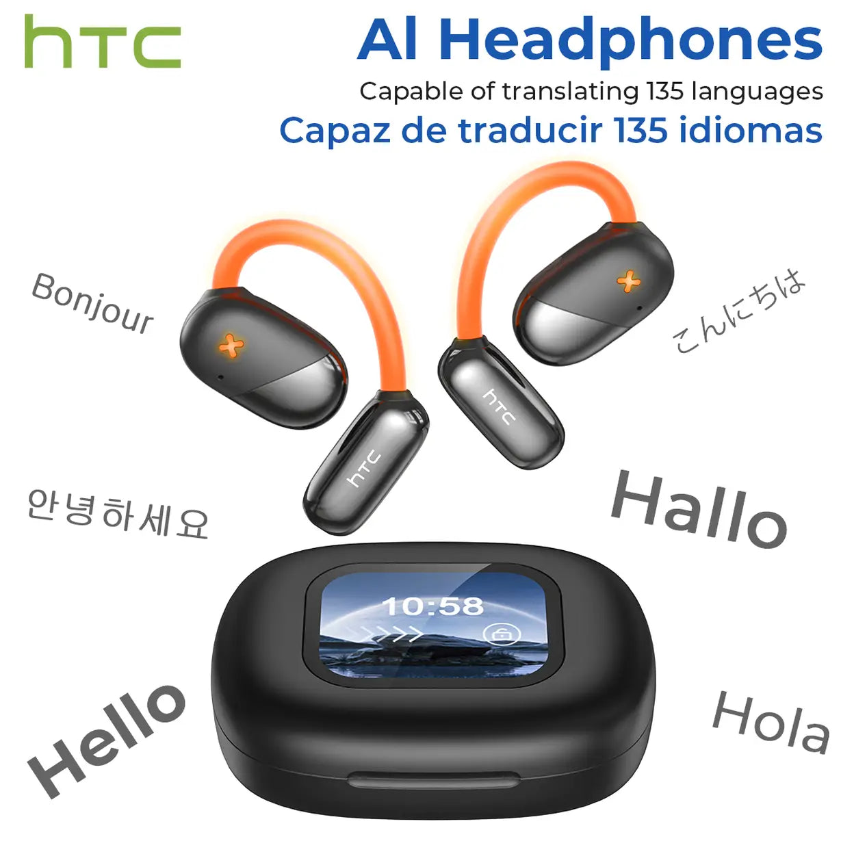 HTC NE33 OWS Bluetooth-6.0-Ohrhörer mit Touchscreen - 1
