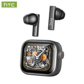 HTC NE40 grau - KI-gestützte In-Ear-Kopfhörer, Bluetooth 6.0, mit LED-Display, High-Fidelity HiFi-Audio, TWS True Wireless, Touch-Steuerungen, wasserdicht, integriertes Mikrofon, geeignet für Büro, Sport, Lernen und Audio-Anrufe - 1