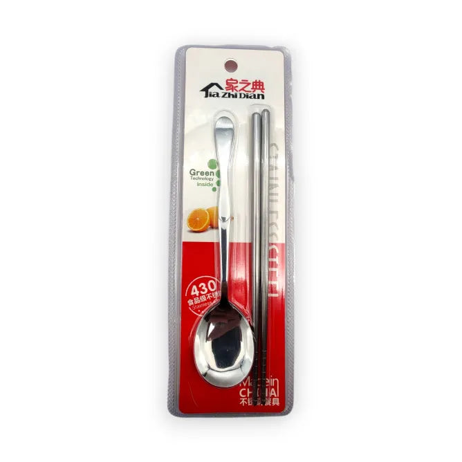 JIAZHIDIAN Korean Steel Chopstick/Spoon