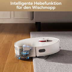 JONR T5 Pro Wisch- und Saugroboter mit All-in-One-Basisstation, 8150 Pa Saugkraft, Heißlufttrocknung, Laser-Navigation, Hinderniserkennung, verwicklungsgeschützte - 4