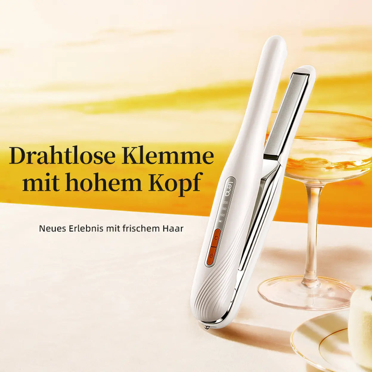 LENA Kabelloser Haarglätter mit MCH-Heiztechnologie - 1