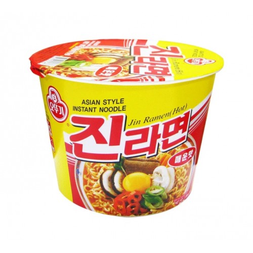 MHD: 12.02.2025 - Ottogi Jin Ramen Spicy Bowl 110 g