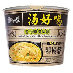 MHD:22.07.2023 BAIXIANG Instant Nudelsuppe in Schale Huhn 107 g