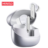MINISO MS106 Blau Kabellose Bluetooth 6.0-Kopfhörer Hochwertiger Klang IPX5 Wassergeschützt, KI-Sprachübersetzung Ohrhörer, Geeignet für Büro, Sport, Lernen und Telefonate, Integriertes Mikrofon, TWS Ohrhörer - 1