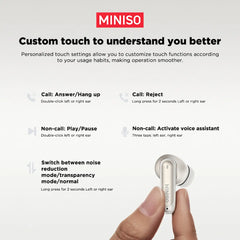 MINISO MS106 Bluetooth-6.0-Kopfhörer Schwarz - 2