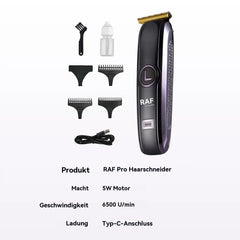 RAF Kabelloser Profi-Haartrimmer 5 W mit T-Klinge - 1