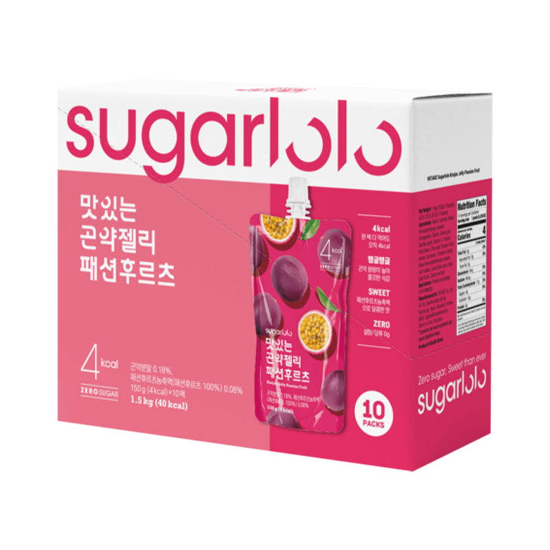 SUGARLOLO Konjak-Gelee – Passionsfrucht Multipack 10 x 150 g