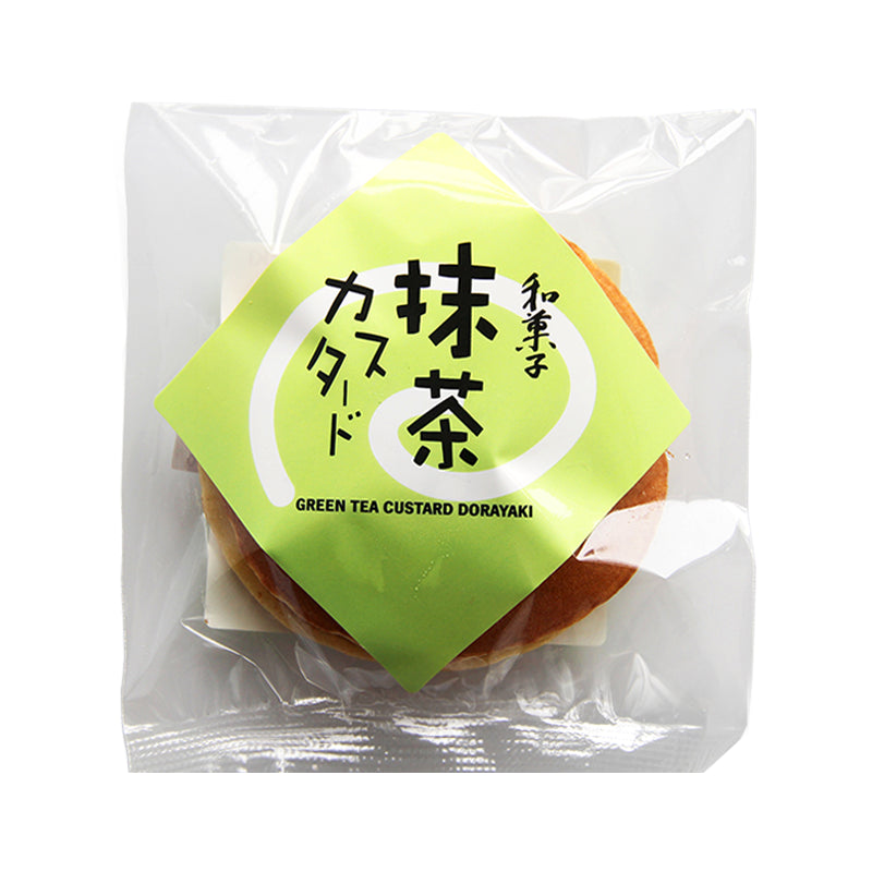 Dorayaki - Grüner Tee und Vanillesoße