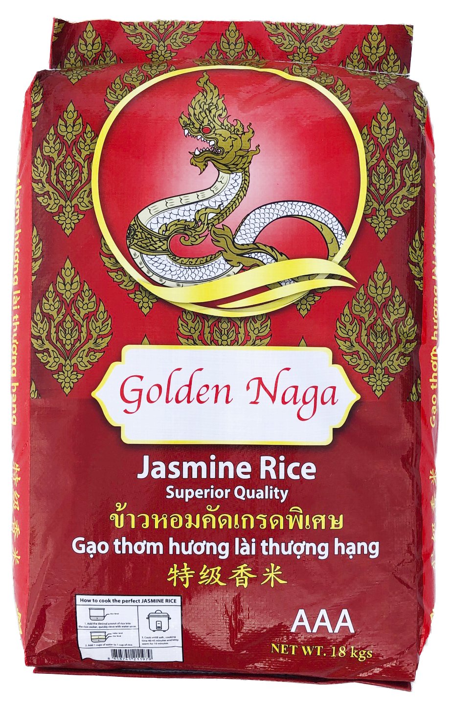 Golden Naga kambodschanischer Jasminreis 18 kg