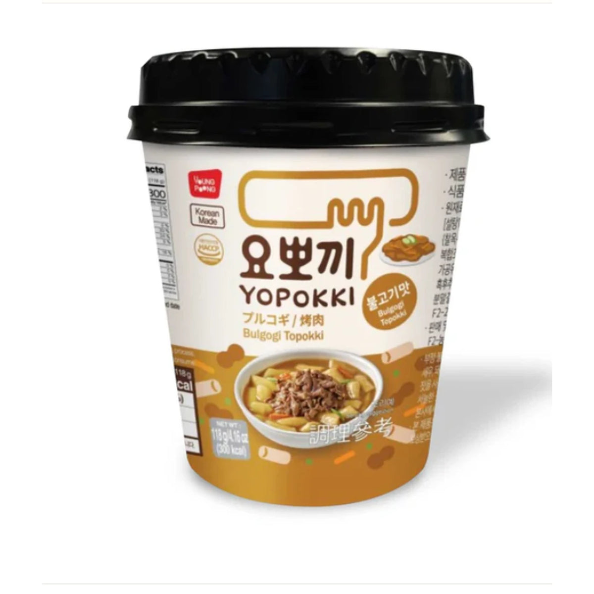 YOUNGPOONG YOPOKKI Cup Bulgogi-Reiskuchen  118 g