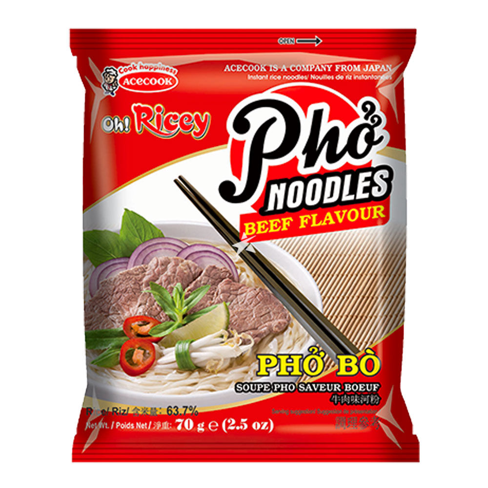 MHD:02.06.2025 Oh Ricey Beef Instant Rice Noodles 70g