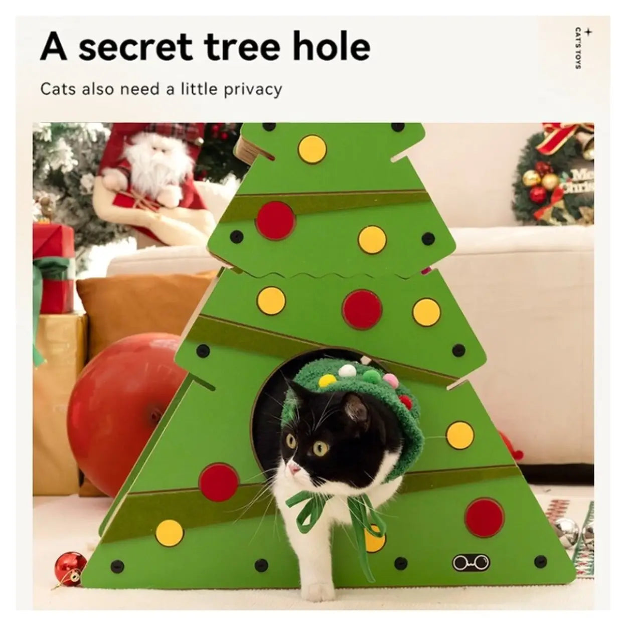 Coneko Weihnachtsbaum Katzenklettergerüst - Klein