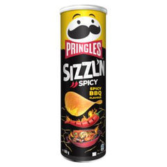 MHD:29.09.2024 Pringles Sizzl'n Spicy Bbq Crisps, 180g