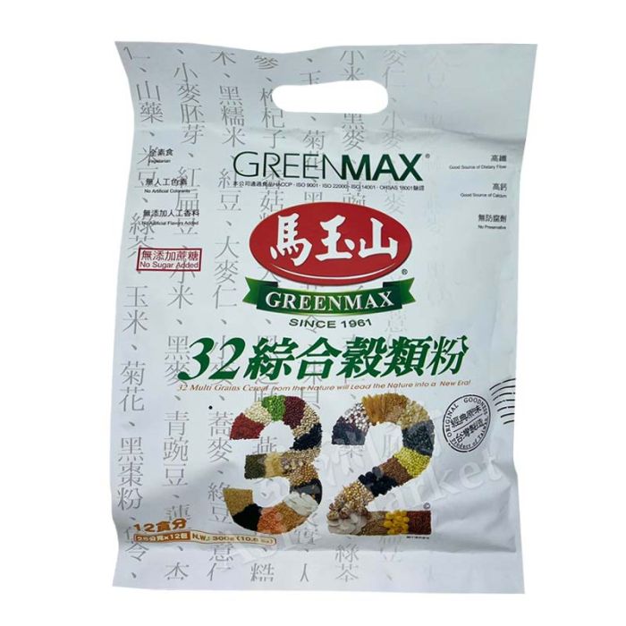 MHD:21.10.2024  GREENMAX 32 Multi Grains Cereal 360g