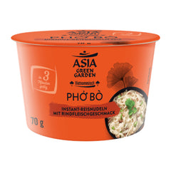 MHD:25.02.2024 Asia Green Garden Pho Bo Instant-Reisnudeln mit Rindfleischgeschmack 70g
