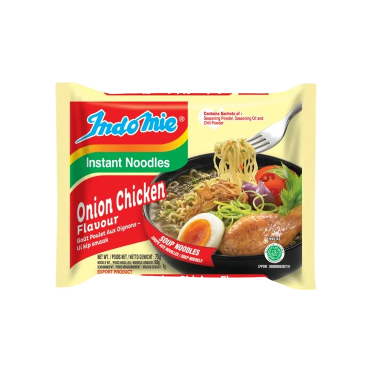 MHD:24.07.2024 Indomie Nudeln Zwiebel-Huhn 75g