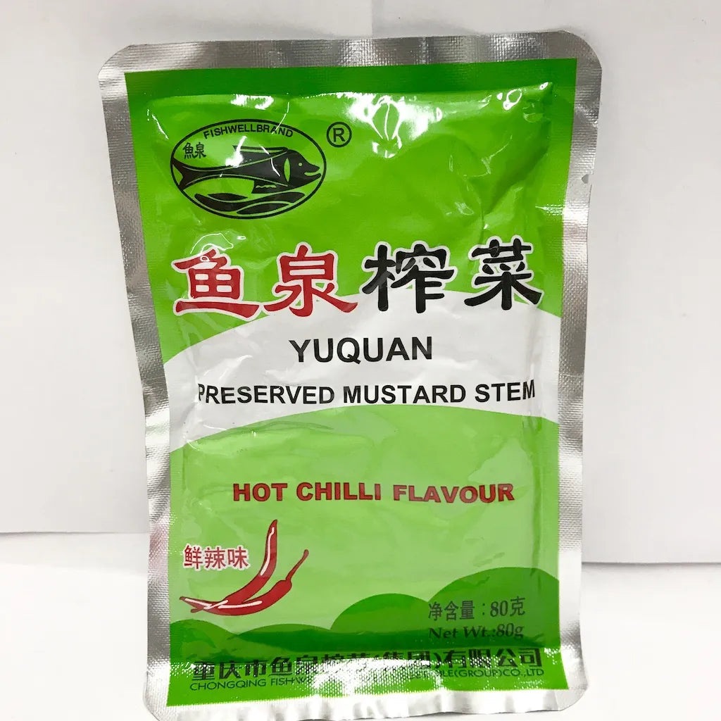 MHD:31.07.2024 FISHWELL Preserved Hot Chilli Mustard Stem 80g