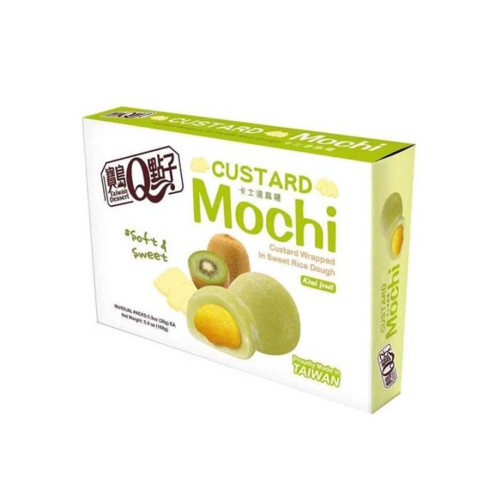 MHD:30.11.2023 TAIWAN DESSERT MOCHI KIWI CUSTARD 168G