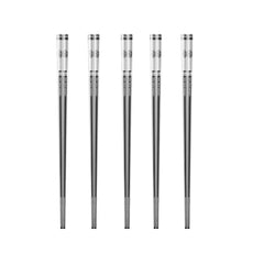 Cooker King 316 Stainless Steel Square Chopsticks - Set of 5 Pairs