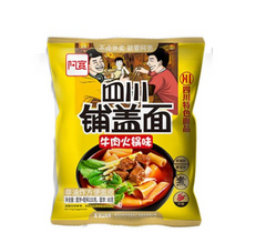 MHD:12.06.2024 Baijia Sichuan Breit Nudeln Rindgeschmack 120 g