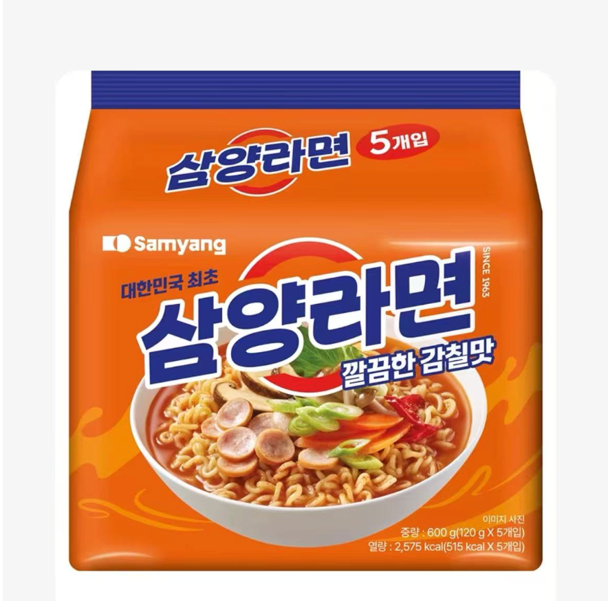 MHD:17.01.2025 SAMYANG Ramen Instant Nudelsuppe Original 5x120 g