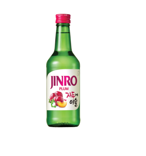 MHD:22.04.2024 JINRO Soju Chamisul Pflaumen 13% 360 ml