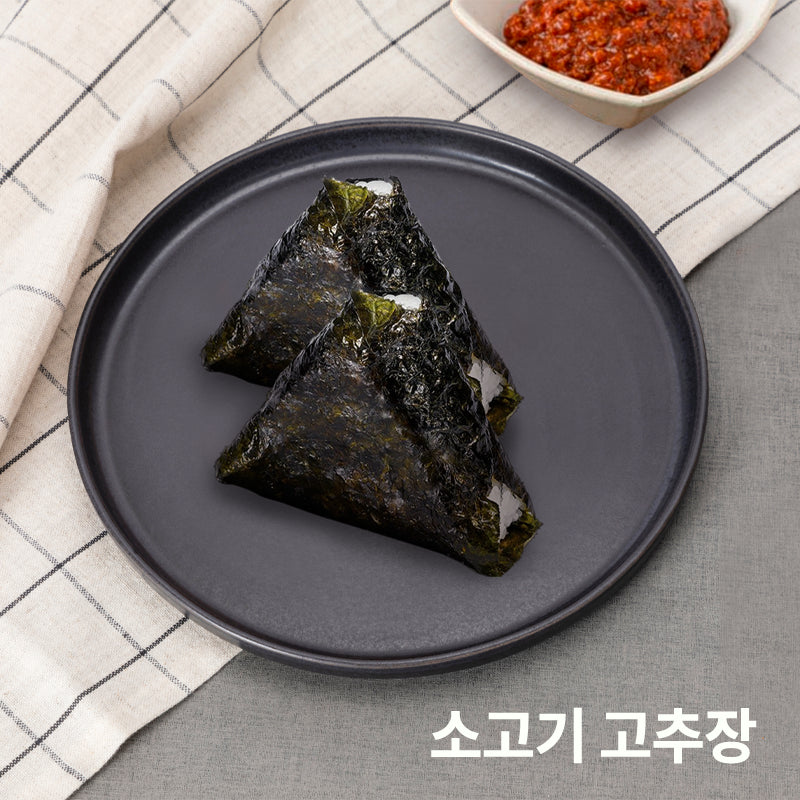 Samgak Gimbap - Gebratene Chilipaste mit Rinderhackfleisch