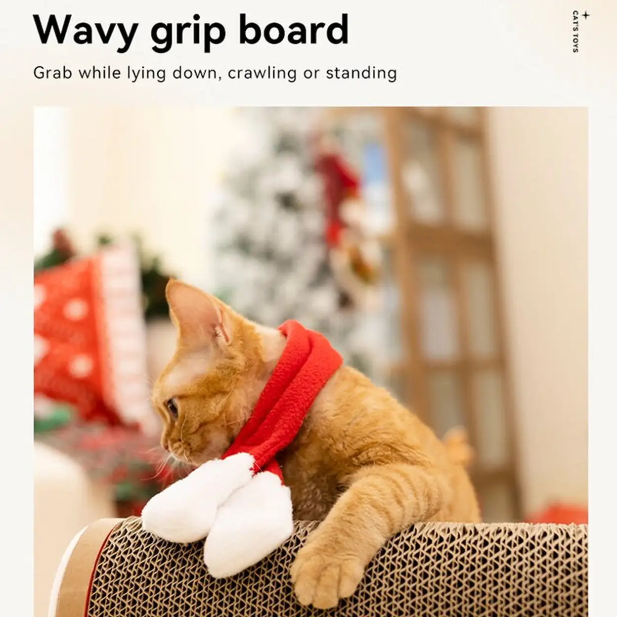 Coneko Weihnachts-Schlitten Katzenkratzbrett